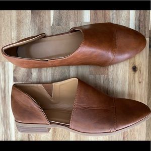 Brown Vegan Leather Cut Out Bootie